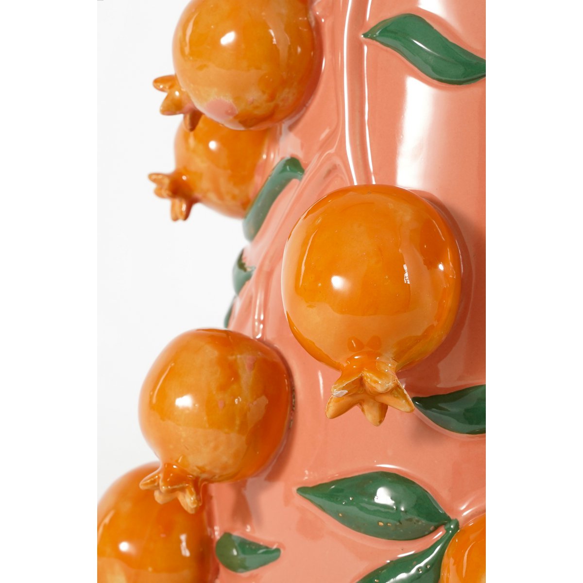 Glimmerdekorationen - Melika Vase - H31 x Ø34 cm - Keramik - Rosa