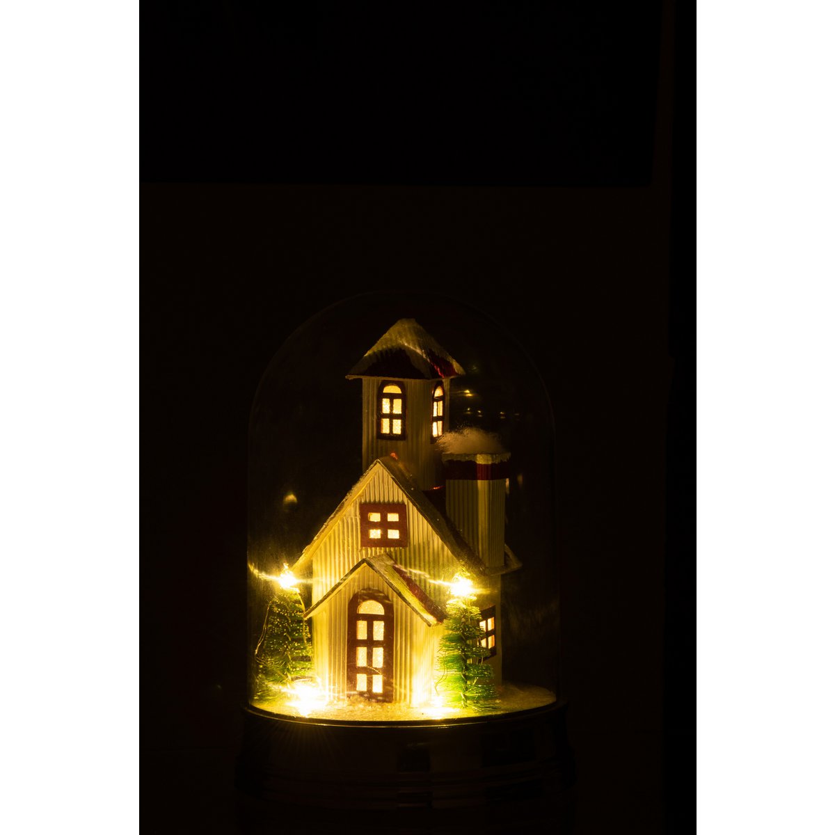 J-Line - Stolp 'Winterhuis' (Maat S, LED, Groen)