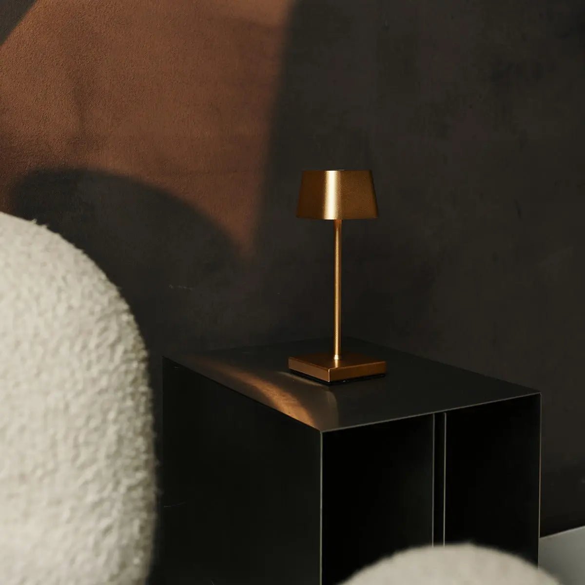 Tavellio-Amsterdam - Sarphati Mini Gold - Draadloze tafellamp