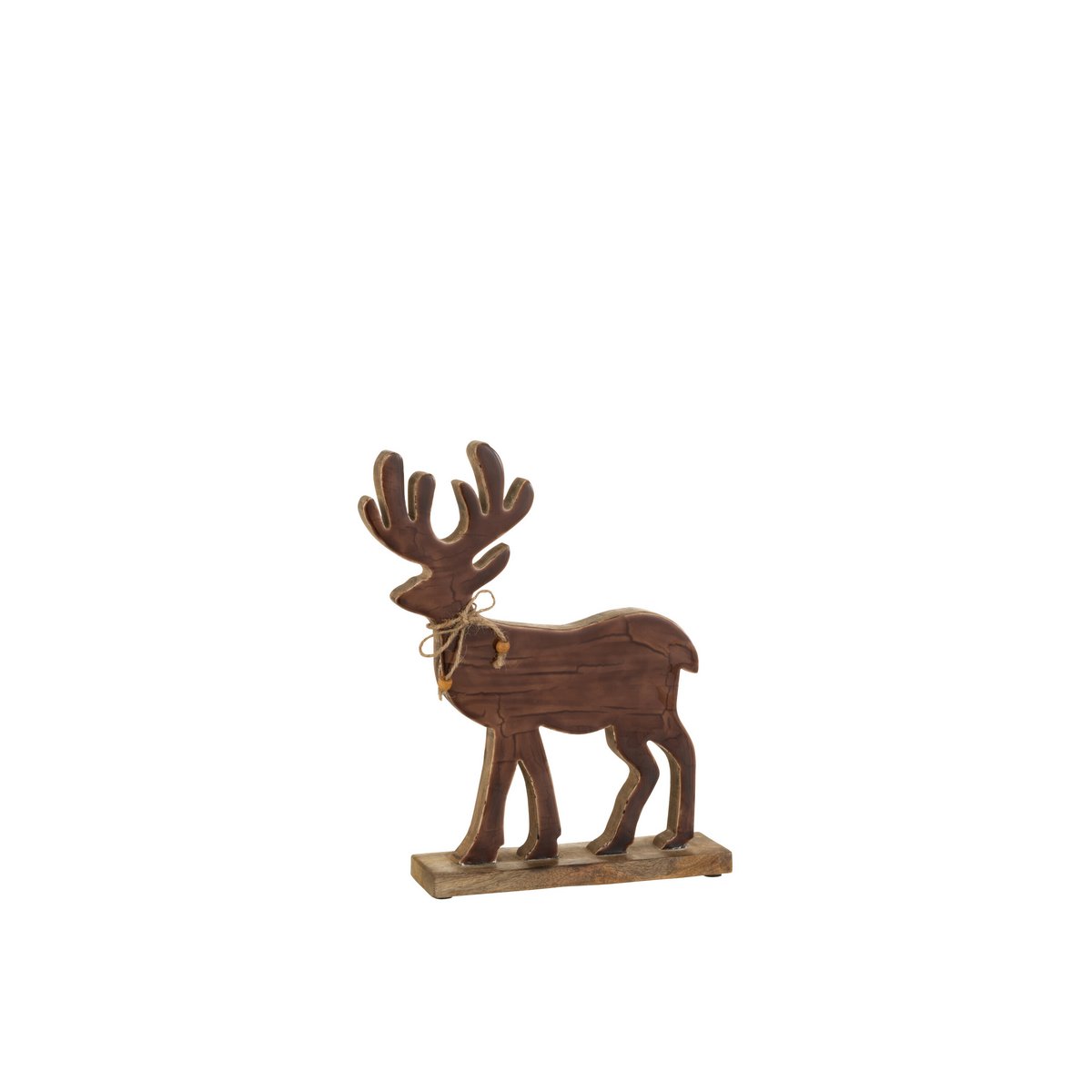 J-Line - Decoratief kerstfiguur 'Emberfell' (Bruin, Maat M)