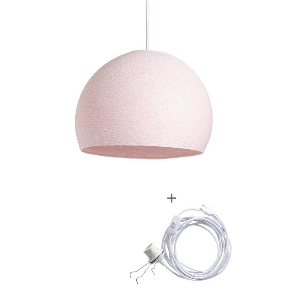 Cotton Ball Lights - Wandering Lamp Driekwart - Light Pink - 25 cm (S)