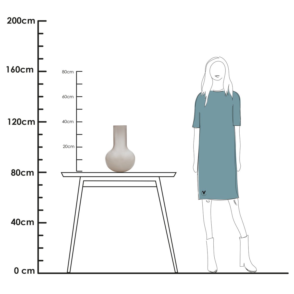 Vase the World - Vaas - Seim shiny ivory