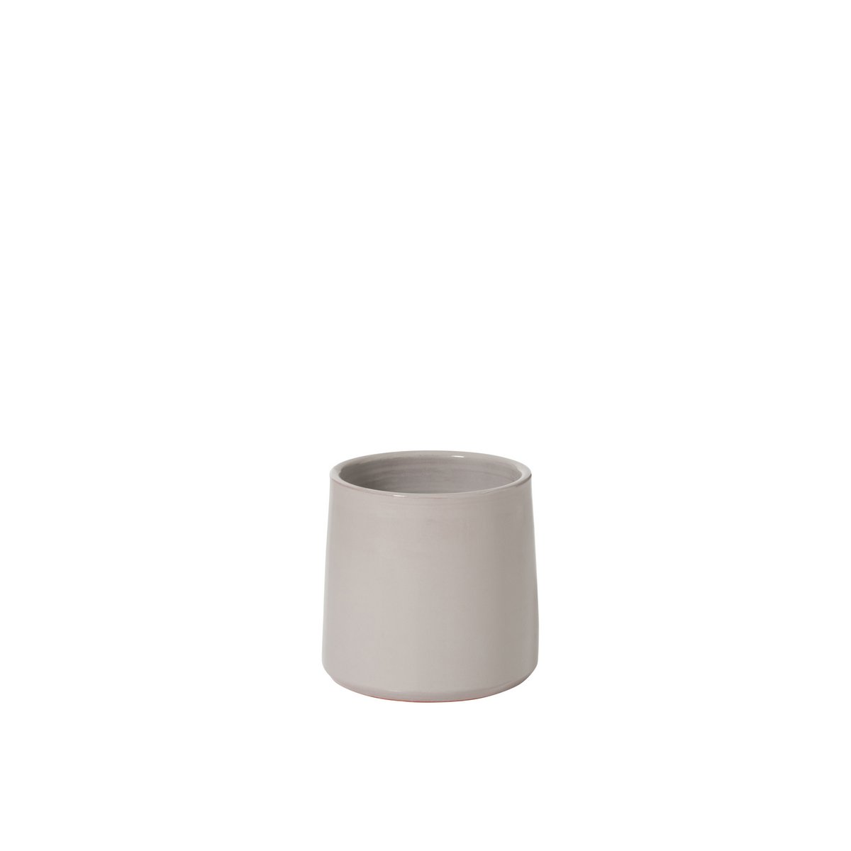 J-Line - Bloempot Rond - Keramiek - Grijs - Small - Ø18.00cm