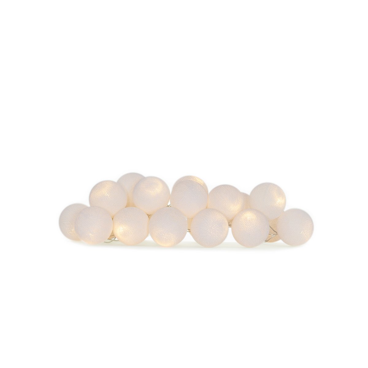 Cotton Ball Lights - Indoor regular Lichtslinger - White - 50 cotton balls