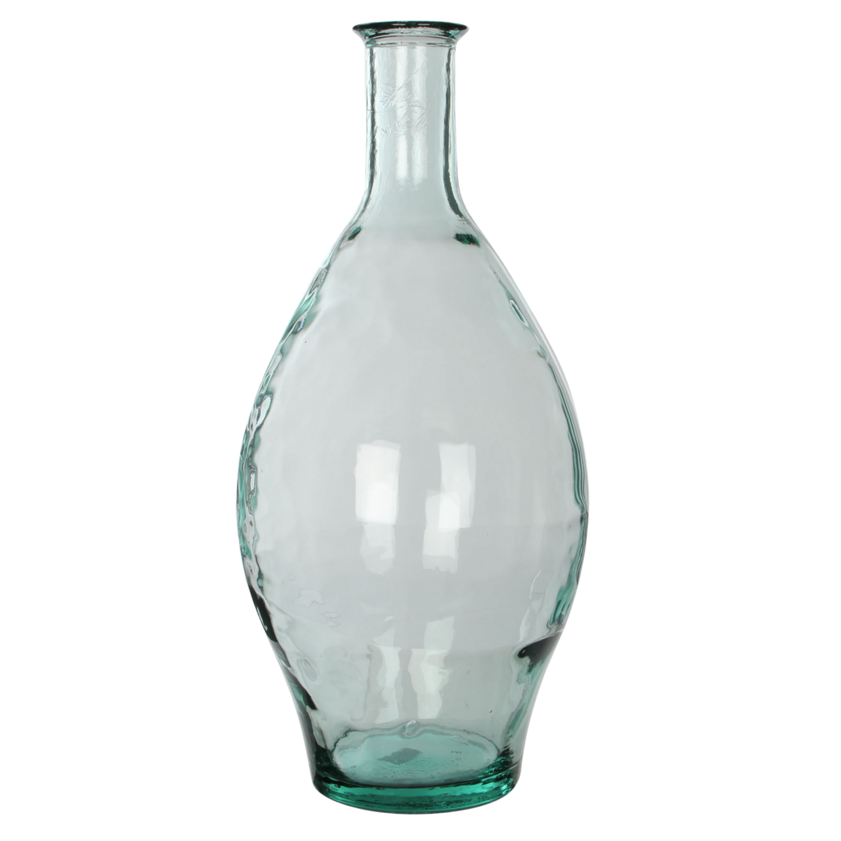 Mica Decorations - Kyara Fles Vaas - H60 x Ø28 cm - Gerecycled Glas - Transparant