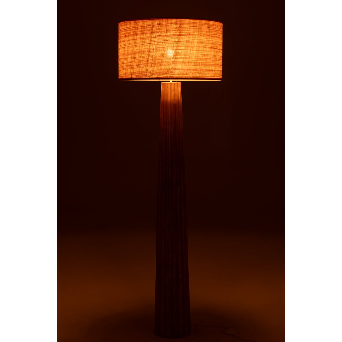 J-Line - Vloerlamp Paraplu Ailanthus Hout Naturel