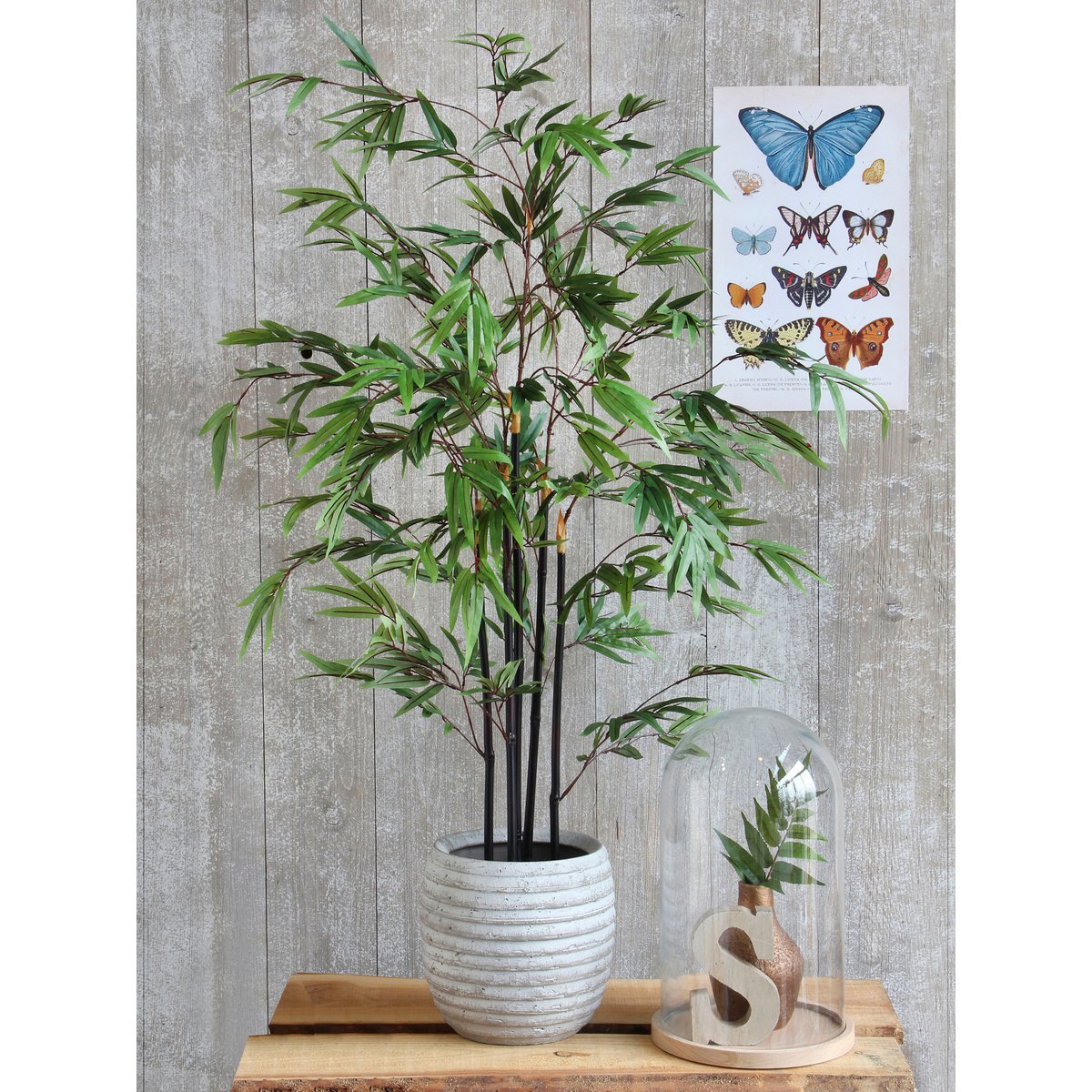 Mica Decorations - Bamboe Kunstplant - H150 x Ø95 cm - Groen