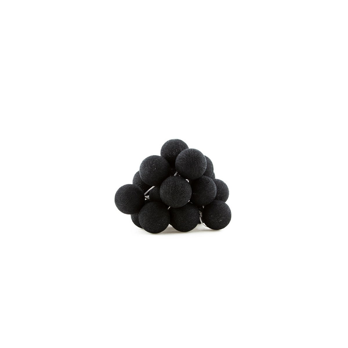 Cotton Ball Lights - Indoor regular Lichtslinger - Black - 20 cotton balls