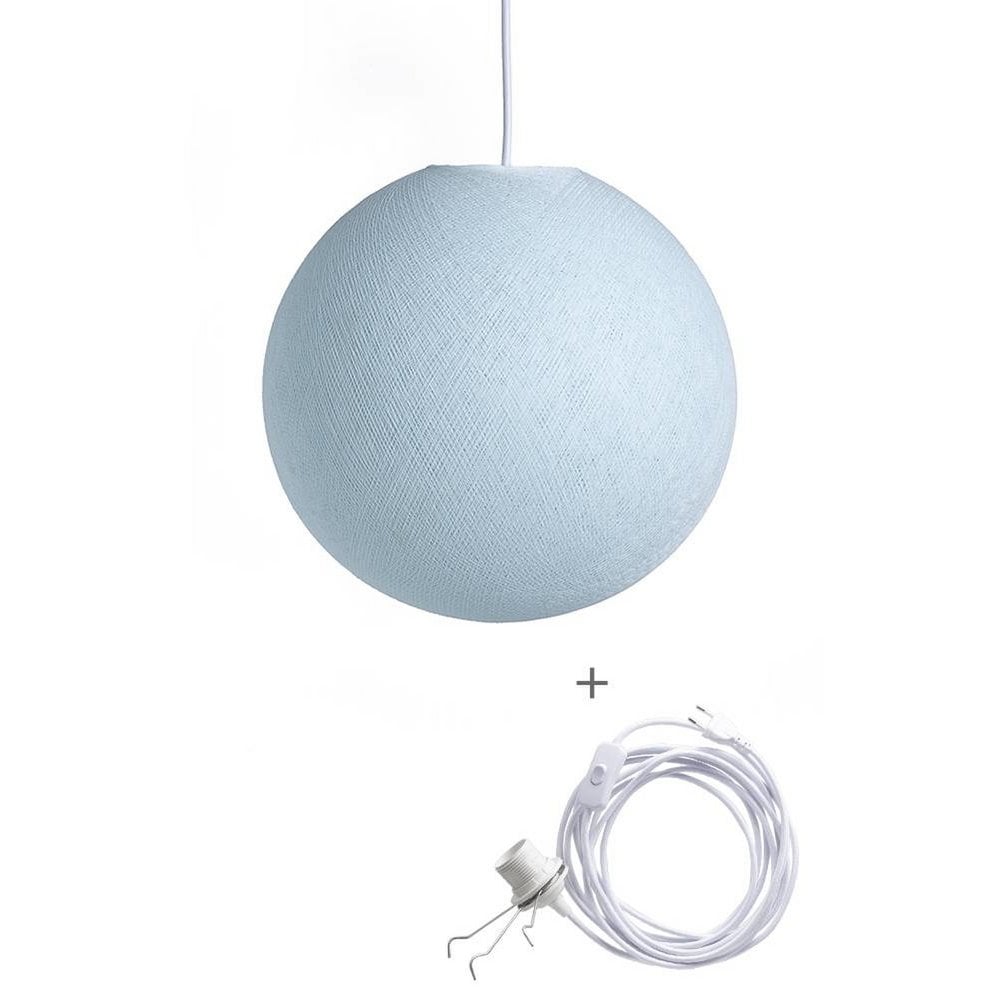 Cotton Ball Lights - Wandering Lamp - Light Aqua - 36 cm (L)