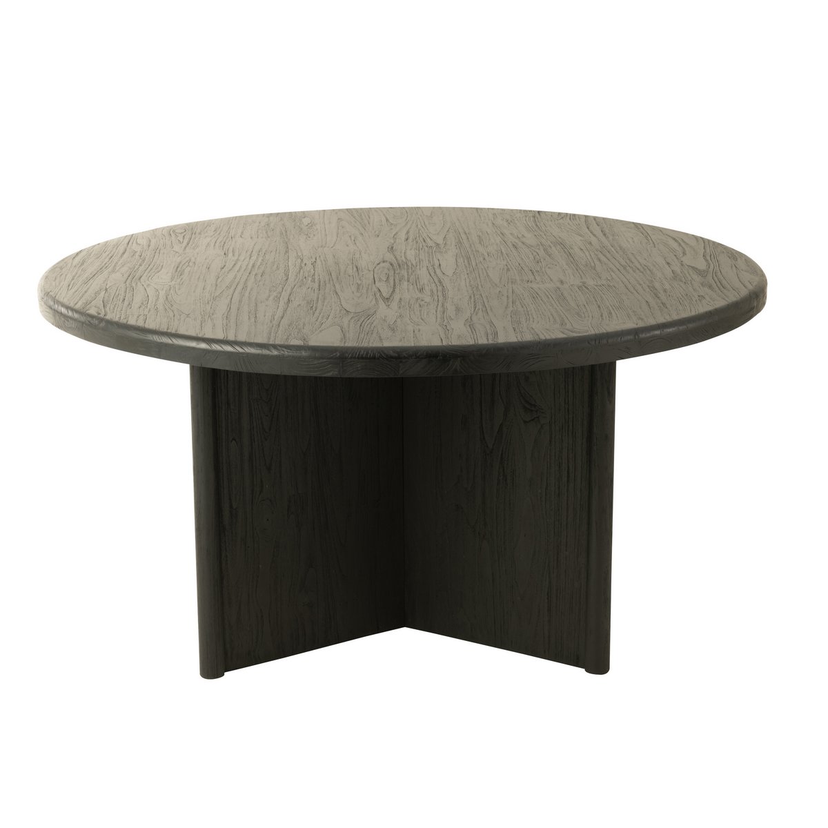 J-Line - Eettafel 'Teak' (Zwart, Hout)