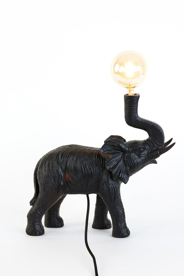 Light & Living - Tafellamp 'Elephant' (Matzwart)