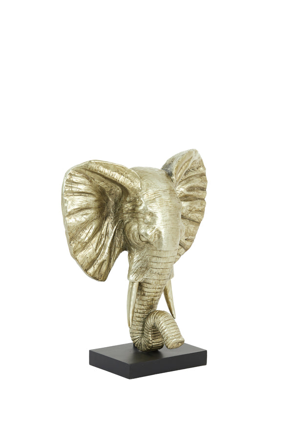 Light & Living - Decoratief beeld 'Elephant' (Maat M, Light Gold)