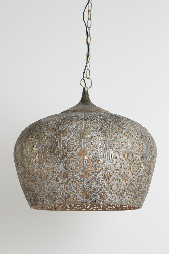 Light & Living - Hanglamp 'Emine' (Bruin & Goud)