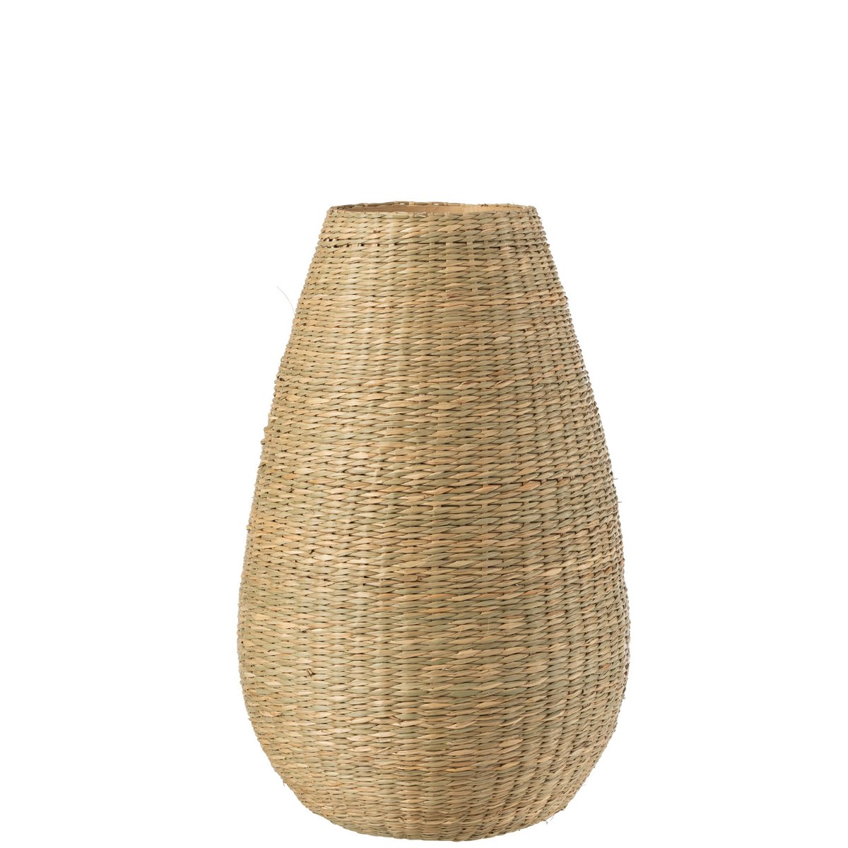 J-Line - Vaas Large Decoratief - Zeegras/Bamboe - Naturel - 46cm Hoog