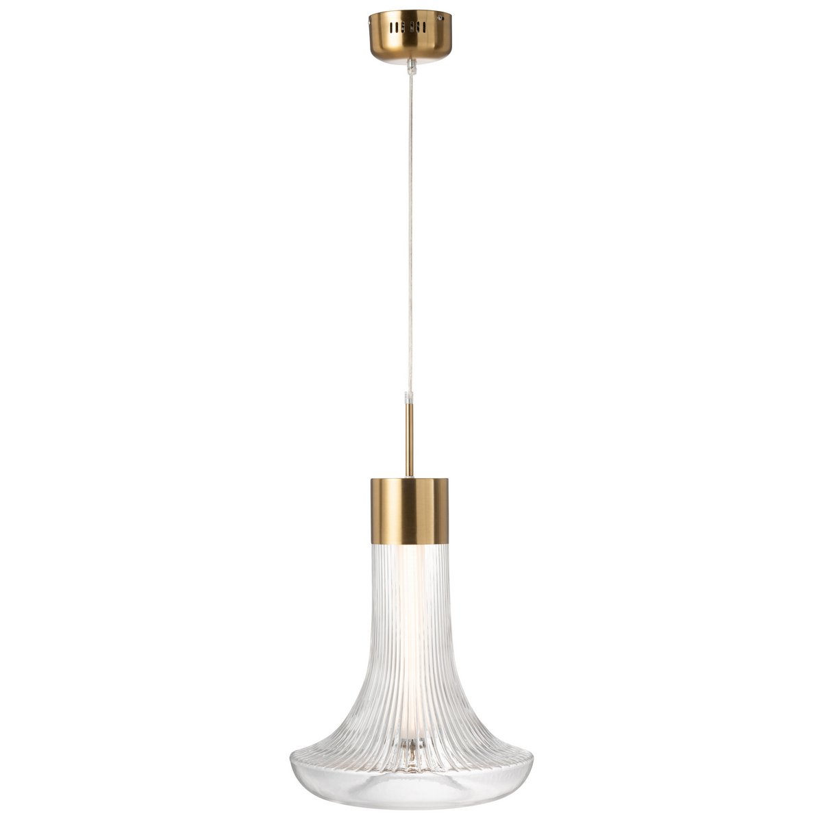 J-Line - Hanglamp LED Goud Metaal Transparant