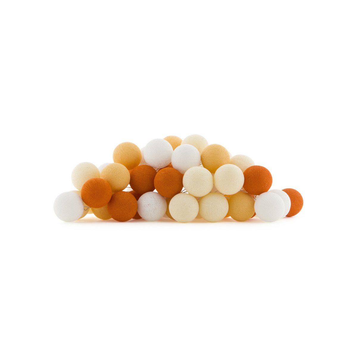 Cotton Ball Lights - Indoor regular Lichtslinger - Orange - 20 cotton balls