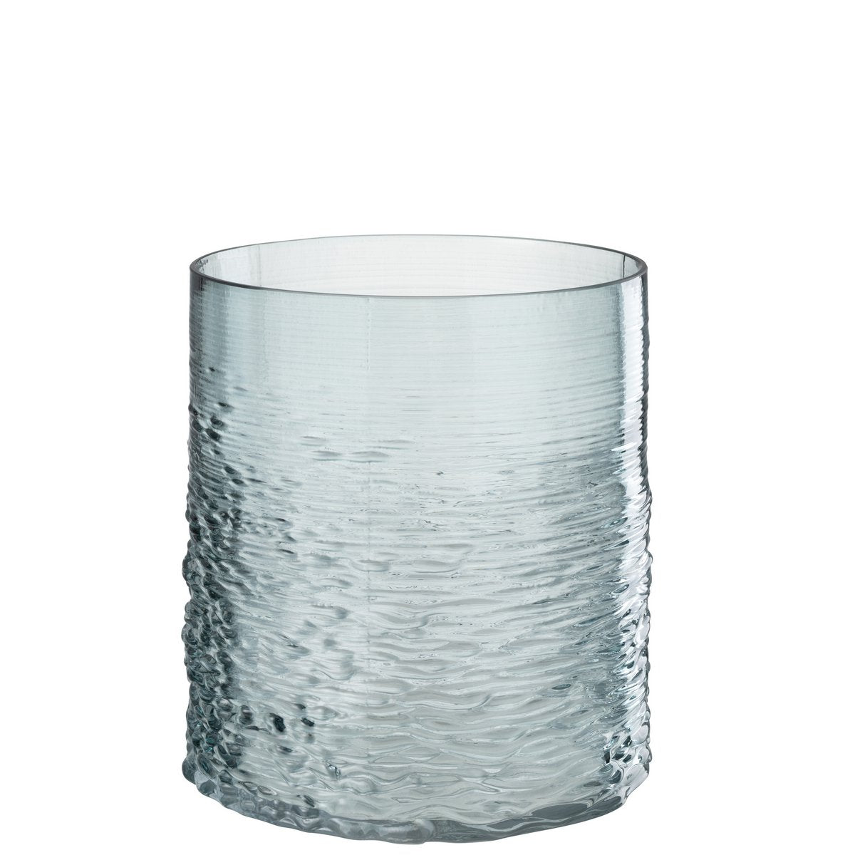 J-Line - Windlicht Zee - Kaarsenhouder - Glas - Blauw - Small