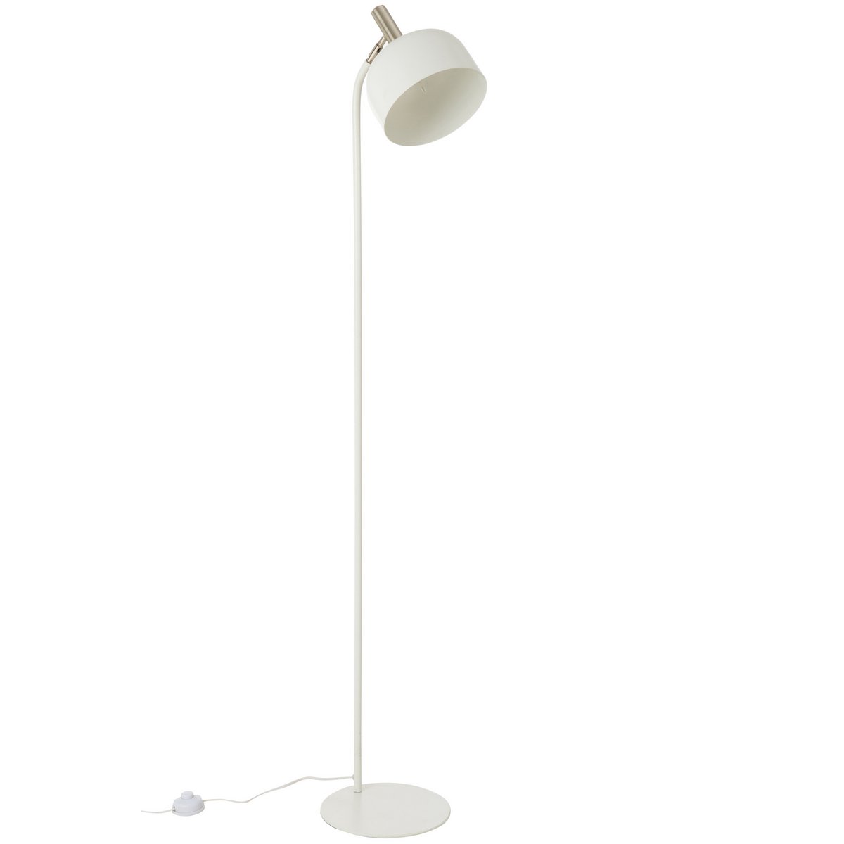 J-Line - Staanlamp Tilt - Metaal - Wit/Goud