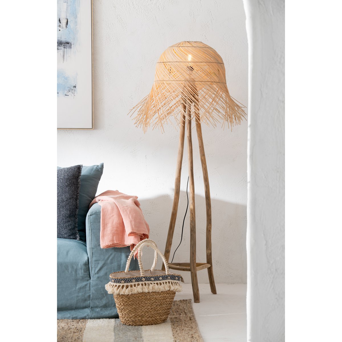 J-Line - Staanlamp Takken - Jute - Naturel