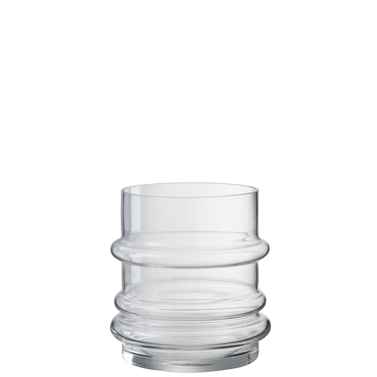 J-Line - Vaas Band - Glas - Transparant - Small - 15.00cm Hoog