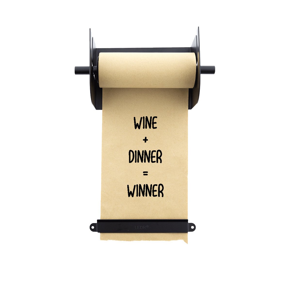 LEDR - Kraft Paper Roller - Zwart - L