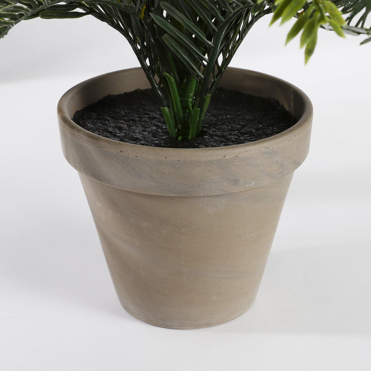 Mica Decorations - Cycas Palm Kunstplant in Bloempot Stan - H37 x Ø44 cm - Groen