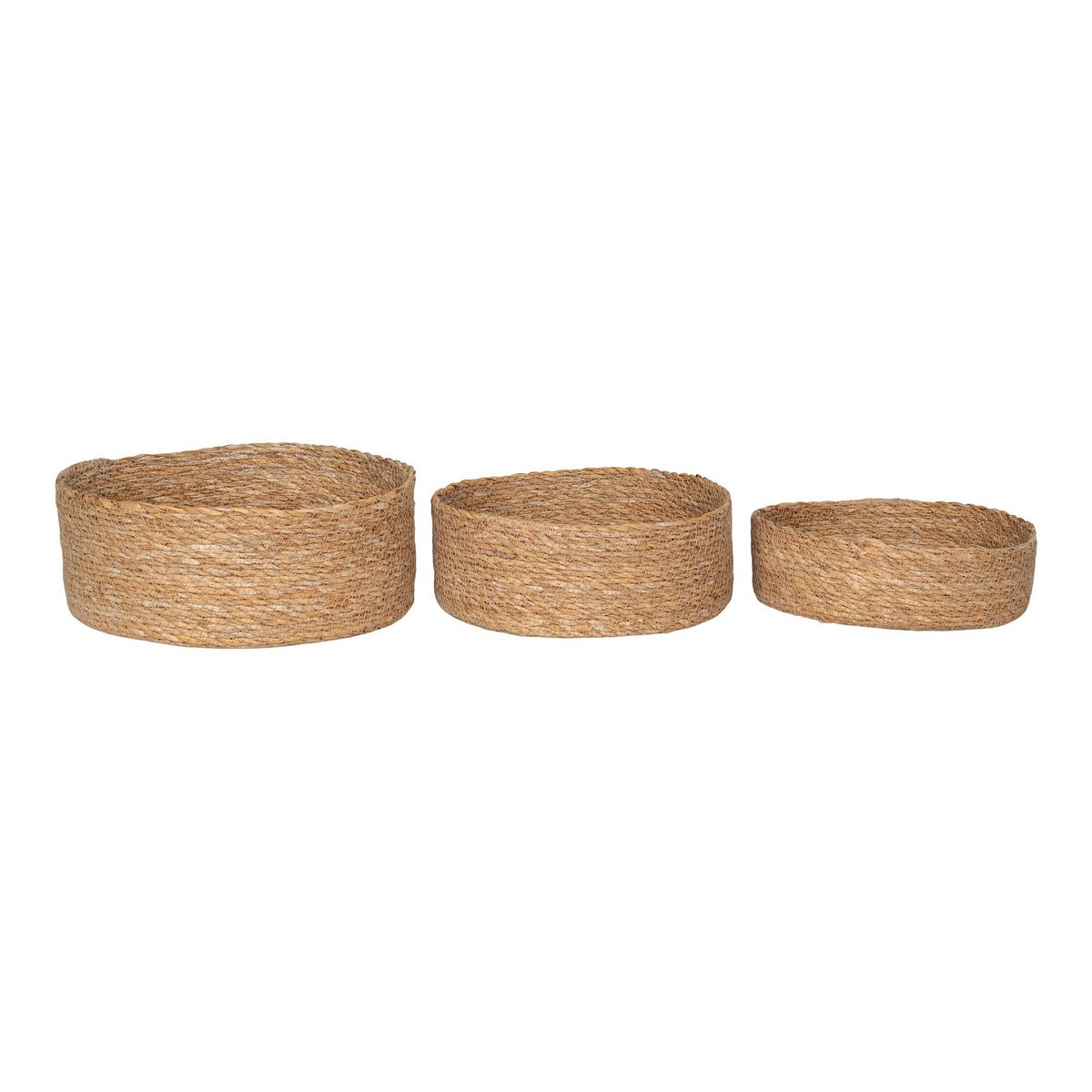 House Nordic - Batam Basket - Mand, zeegras, naturel, set van 3