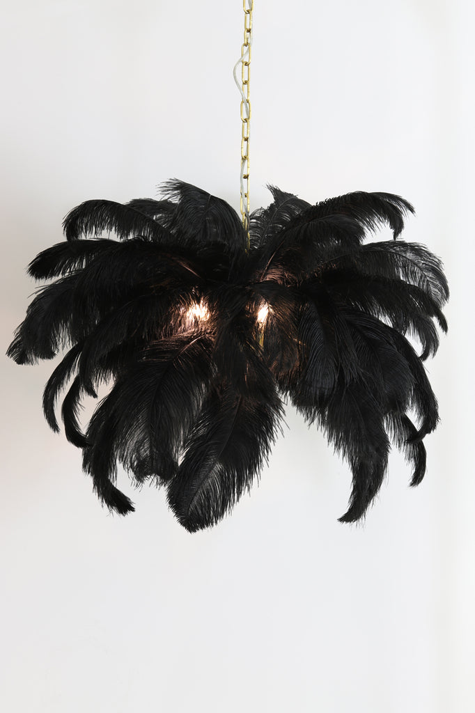 Light & Living - Hanglamp 'Feather' (Goud & Zwart)