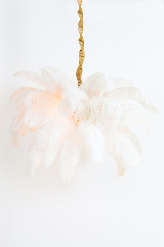 Light & Living - Hanglamp 'Feather' (Goud & Wit)