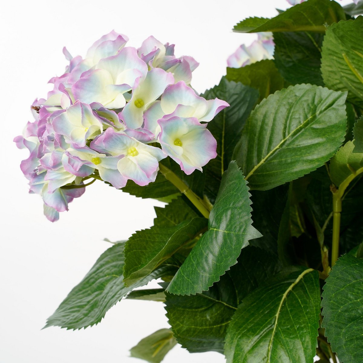 Mica Decorations - Hortensia Kunstplant in Bloempot Stan - H45 x Ø45 cm - Lichtpaars