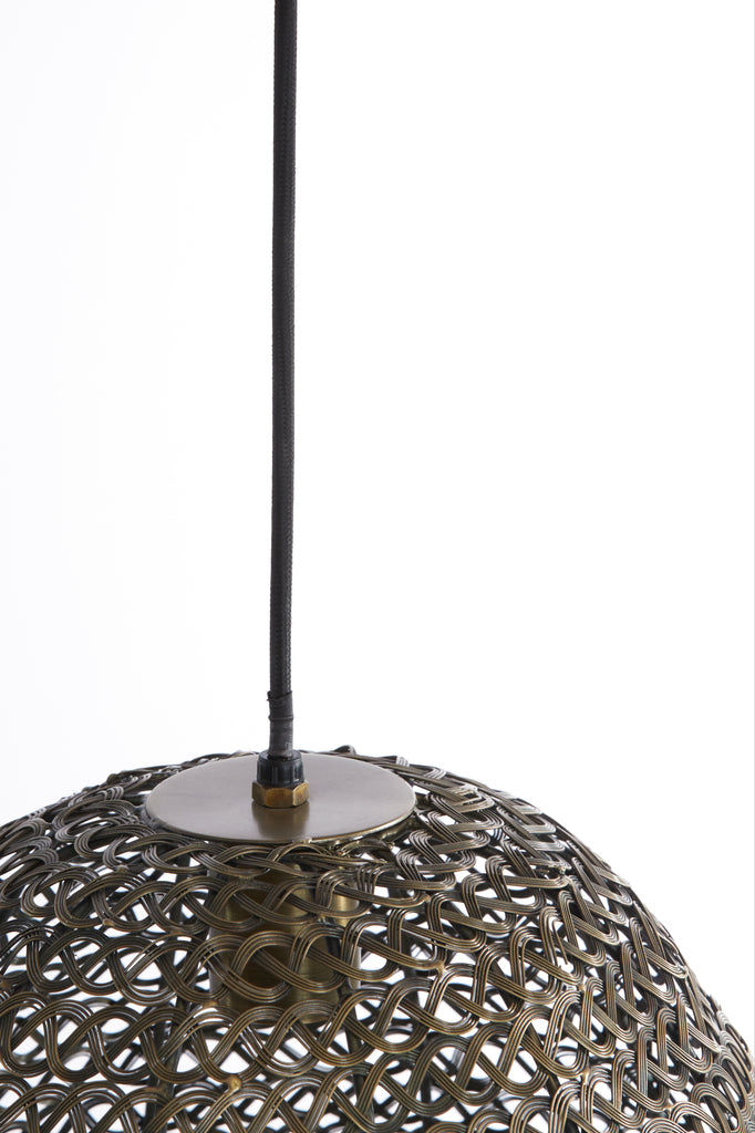 Light & Living - Hanglamp 'Finou' (Maat M, Antique Bronze)