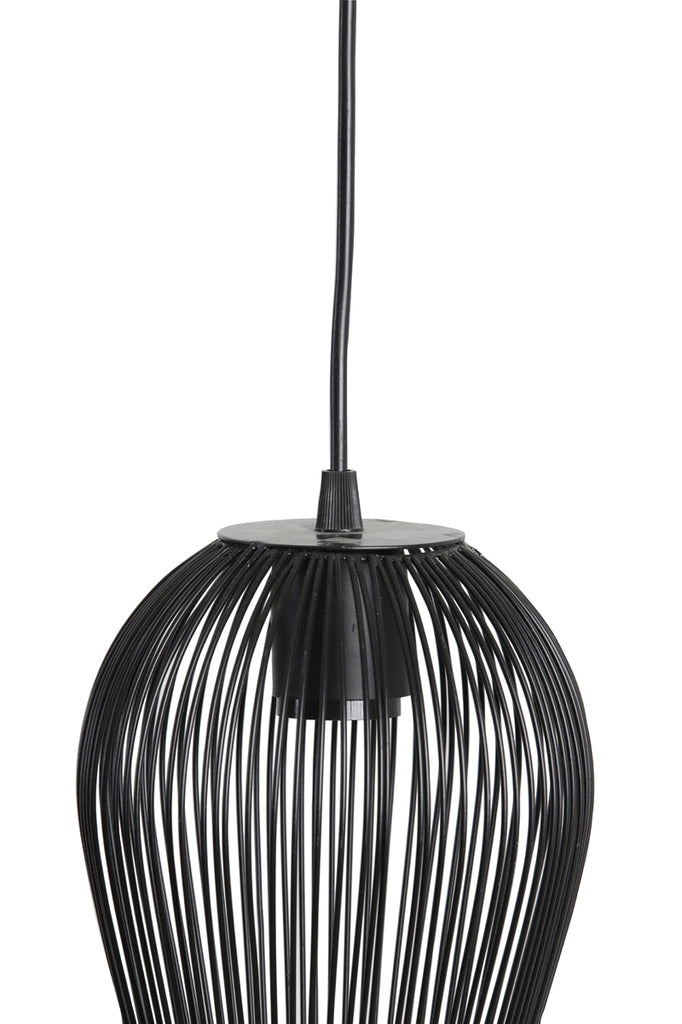 Light & Living - Hanglamp 'Abby' (Maat S, Matzwart)