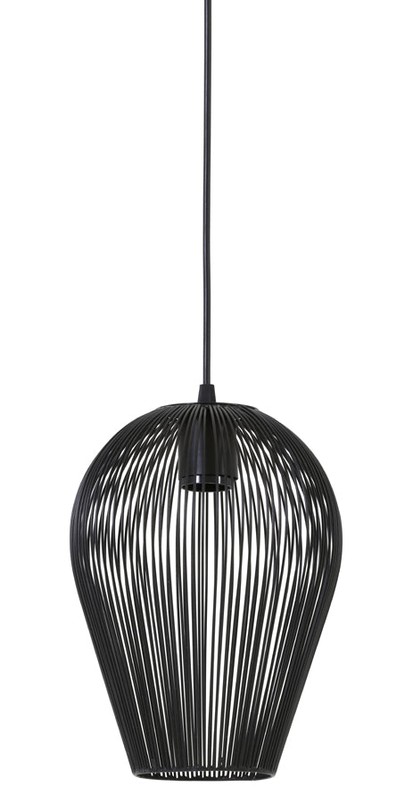 Light & Living - Hanglamp 'Abby' (Maat M, Matzwart)