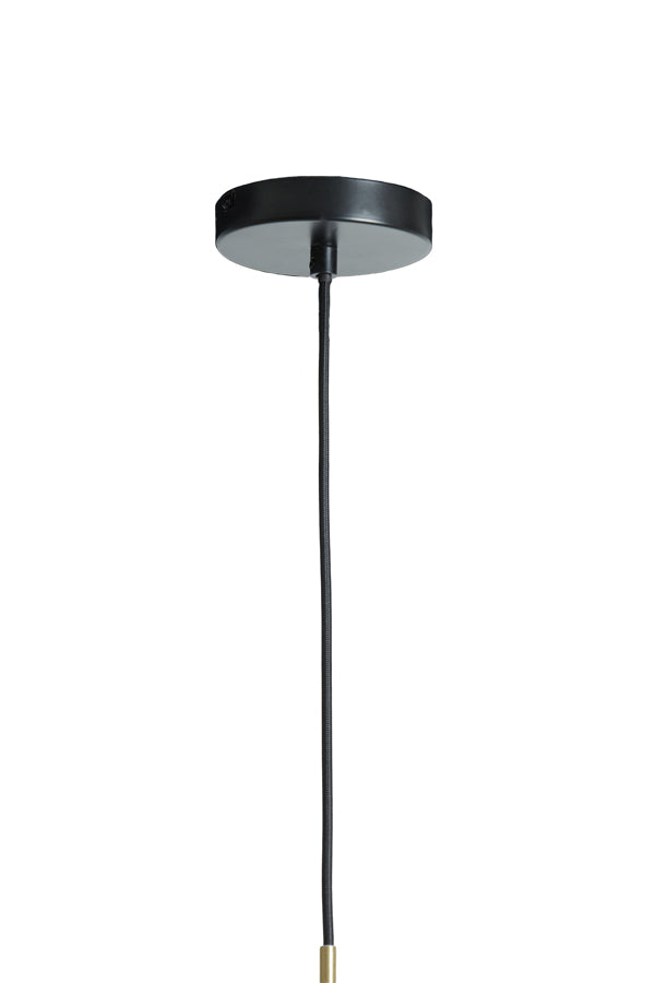 Light & Living - Hanglamp 'Solly' (Maat S, Antique Bronze & Smoked Glass)