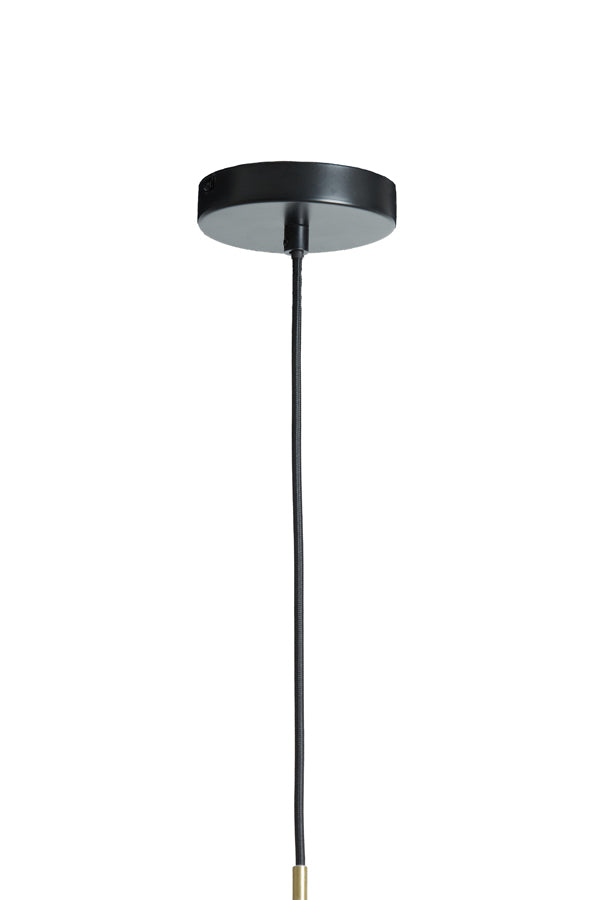 Light & Living - Hanglamp 'Solna' (Maat M, Antique Bronze & Smoked Glass)