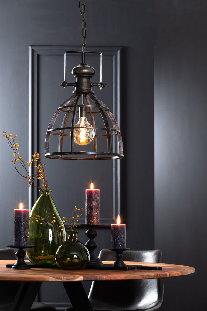 Light & Living - Hanglamp 'Amy' (Antique Black)