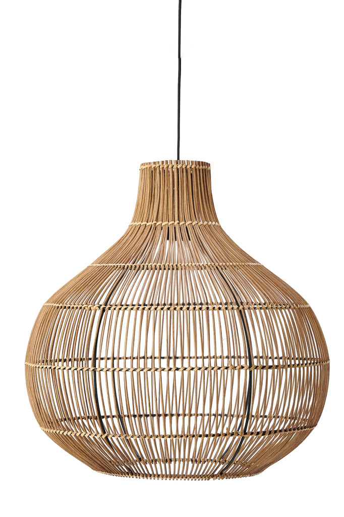 Light & Living - Hanglamp 'Pacino' (Maat L, Rattan, Donkerbruin)