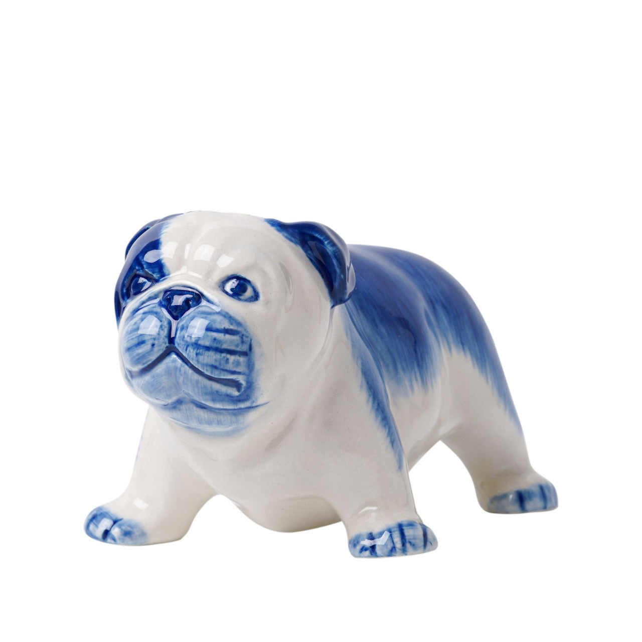 Heinen Delfts Blauw - Decoratief figuur 'Bulldog'