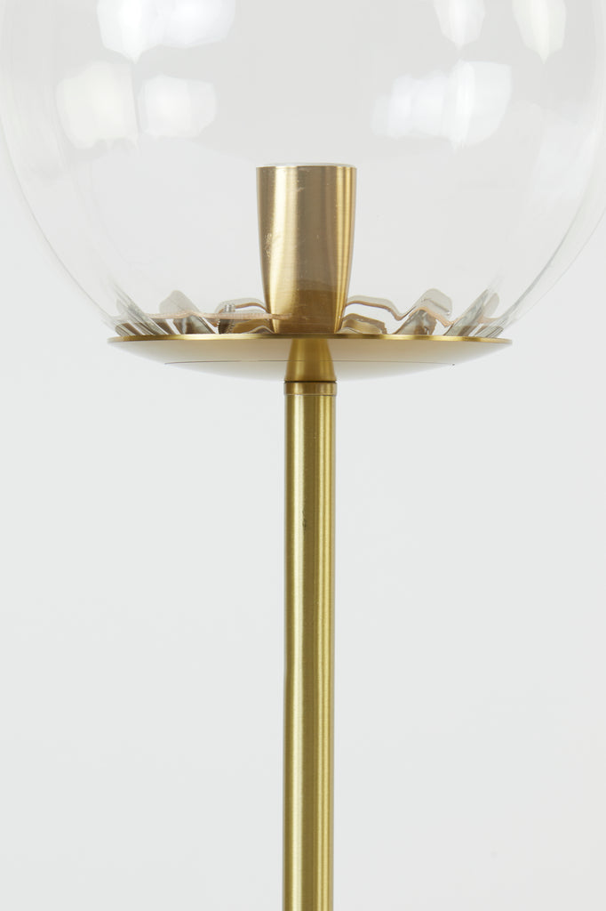 Light & Living - Tafellamp 'Magdala' (1 lamp, Glass Clear & Gold)