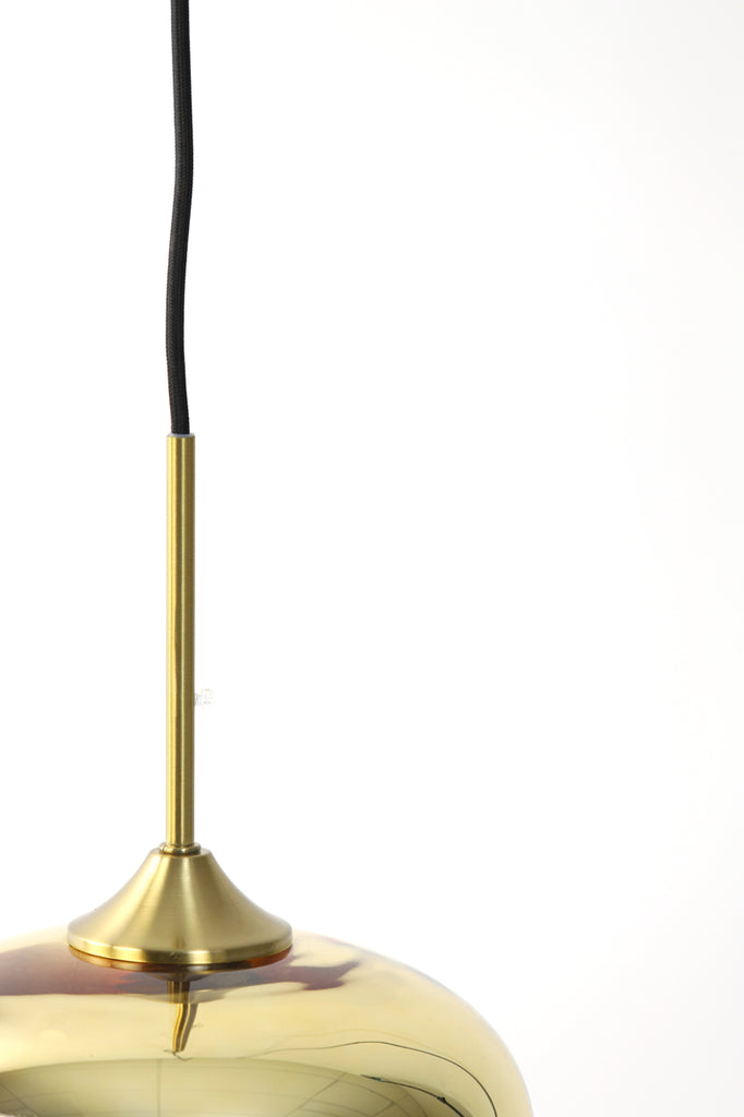 Light & Living - Hanglamp 'Mayson' (Maat S, Glass Gold Clear & Gold)