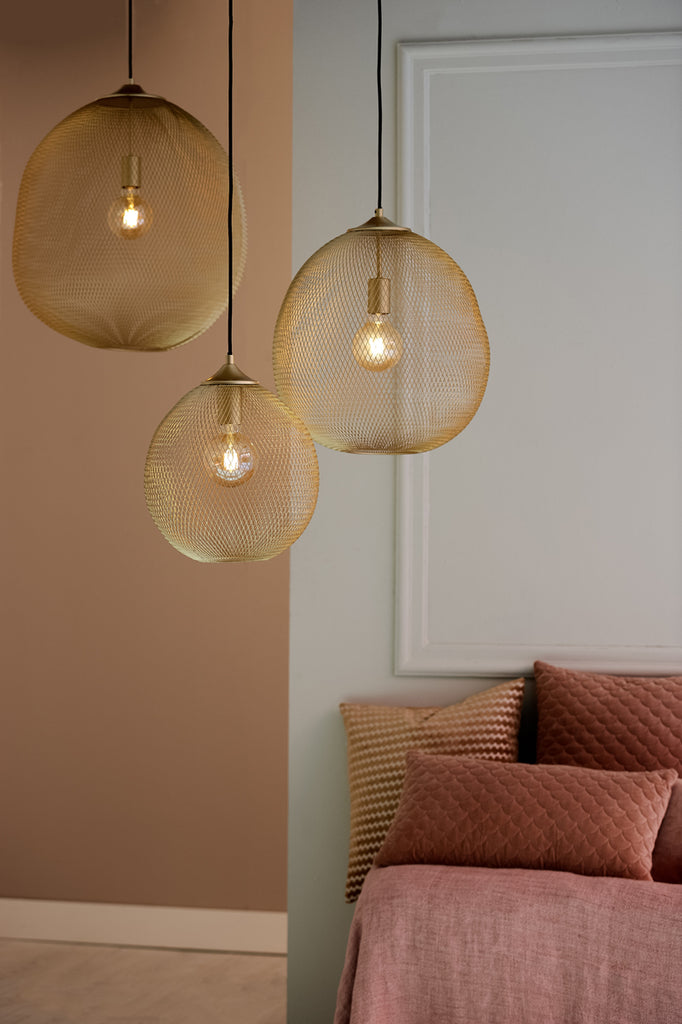 Light & Living - Hanglamp 'Moroc' (Maat L, Goud)