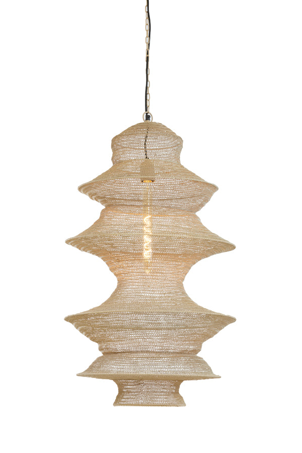 Light & Living - Hanglamp 'Nakisha' (Maat L, Sand)