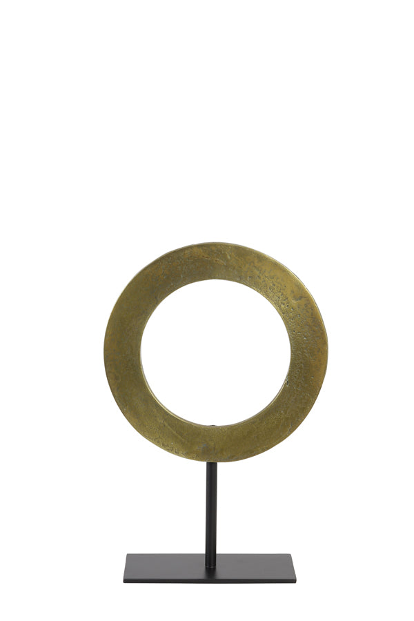 Light & Living - Decoratief beeld 'Waiwo' (Raw Antique Bronze & Matzwart)