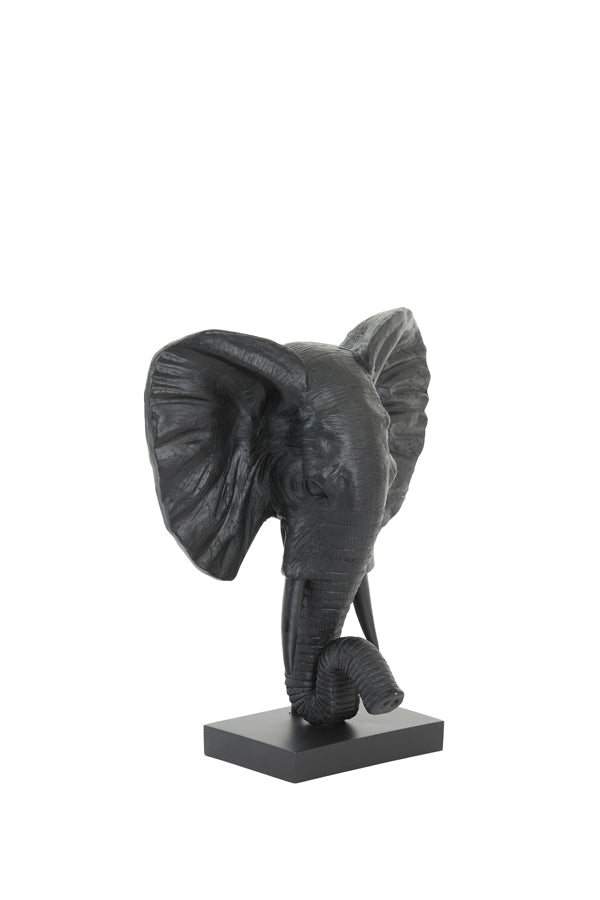 Light & Living - Decoratief beeld 'Elephant' (Maat M, Matzwart)