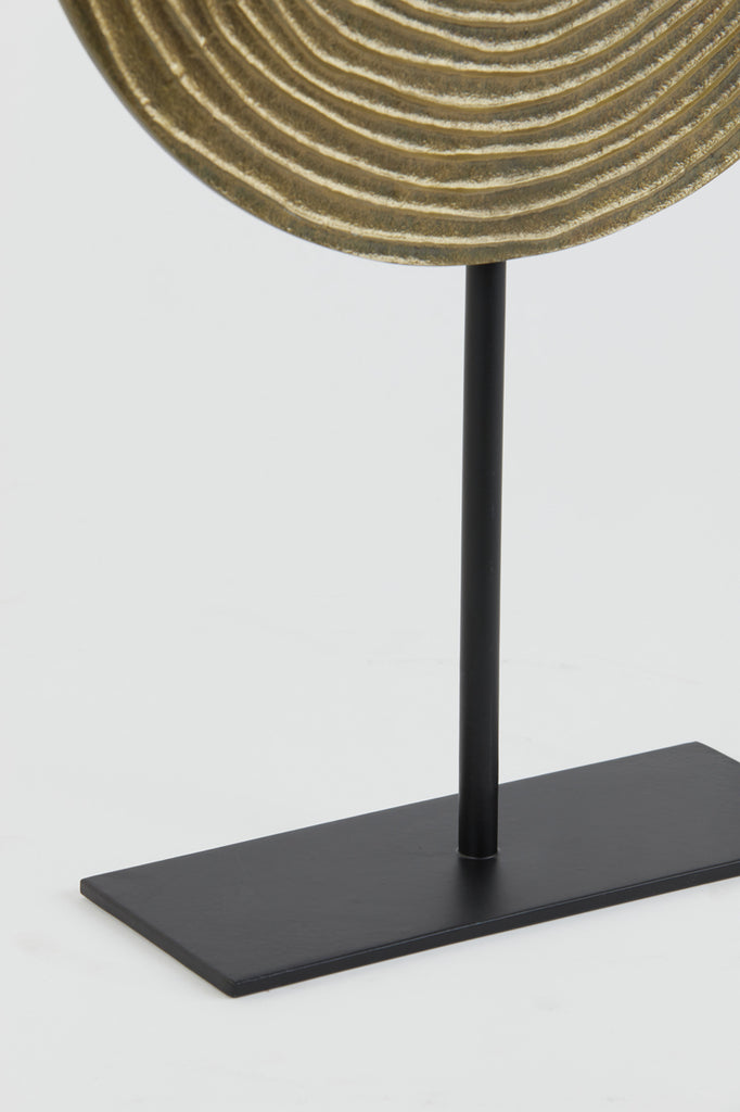 Light & Living - Decoratief beeld 'Rawas' (Antique Bronze, Circle, Matzwart)