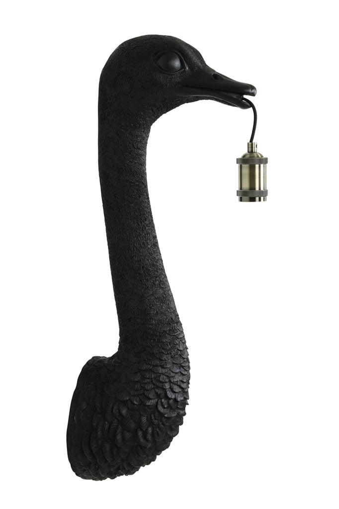 Light & Living - Wandlamp 'Ostrich' (Maat M, Matzwart)