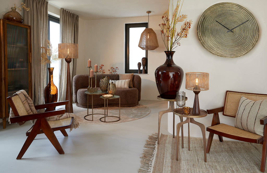 Light & Living - Bijzettafels 'Pano' (Set van 2, Brown Bronze)