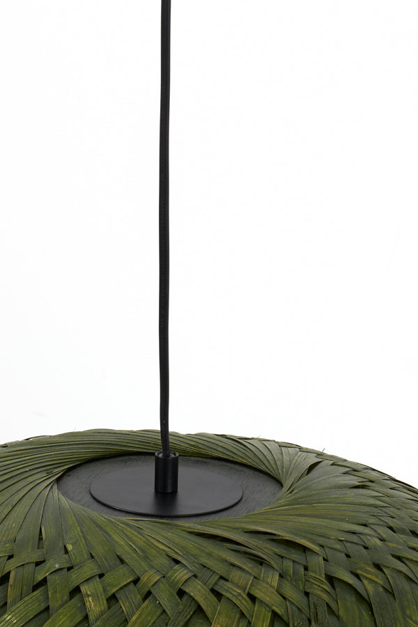 Light & Living - Hanglamp 'Patuk' (Maat L, Bamboo, Groen)