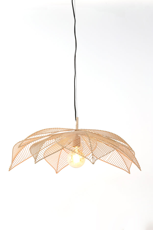 Light & Living - Hanglamp 'Pavas' (Maat L, Mat beige)