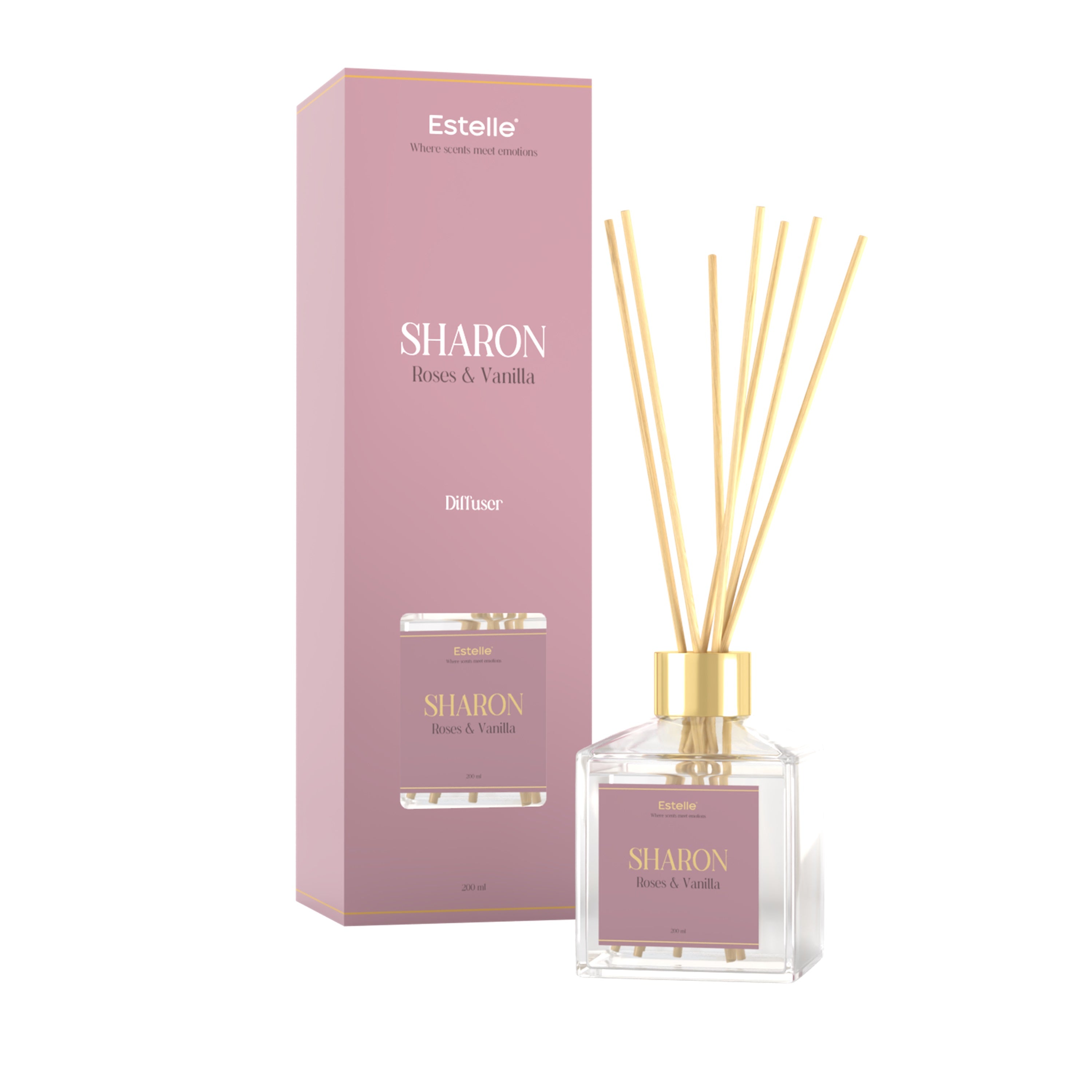 Estelle - Geurstokjes 'Sharon' (200ml)